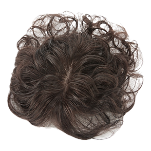 头顶补发片女遮白发轻薄无痕增发神器真发发块发盖局部假发片卷发