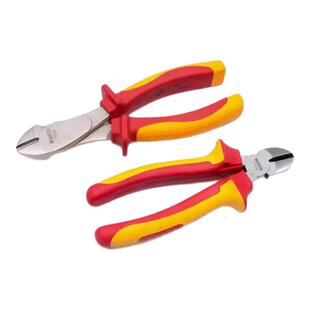 世达VED绝缘耐压钢丝钳电工专用尖嘴老虎钳子工业级超硬小斜口钳