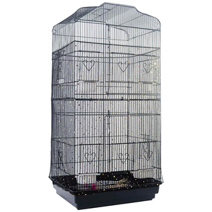 方笼防溅纱网 防尘布 笼衣 防羽粉 防撒笼罩 鹦鹉笼衣 鸟笼罩子