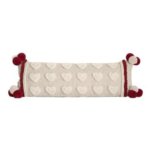 纳茉【爱你】毛绒绒立体爱心抱枕腰枕客厅沙发床头可爱靠包靠垫