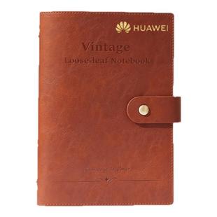 商务复古可拆卸活页夹A5会议记录本活页记事本办公新款搭扣笔记本手账本大学生日记本企业定制本子定做印LOGO