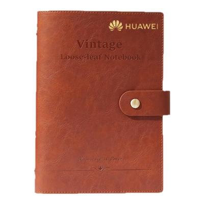 商务复古可拆卸活页夹会议记录本