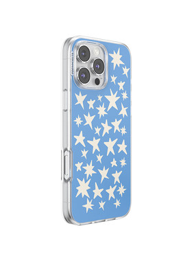 【丹宁星星·手机壳】PopSockets泡泡骚磁吸防摔手机壳苹果iPhone17/16ProMax/Pro 美式牛仔复古格纹星星碎花