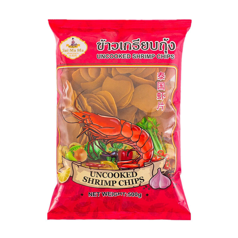水妈妈泰国进口虾片500g自己油炸