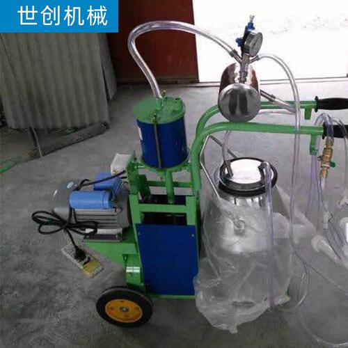 厂家供应奶羊活塞挤奶机  双把手挤奶设备单桶挤奶机高效