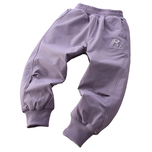 男童加厚棉裤冬季2025新款儿童夹棉保暖裤子中大童一条过冬长裤潮