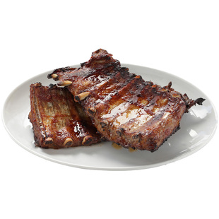 黑毛土猪烧烤寸排骨腌制半成品黑猪排伊比利亚肋排冷冻美式烤新鲜