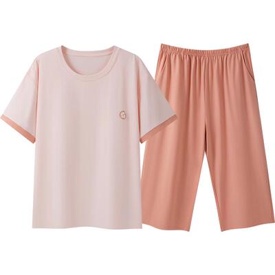 三枪家居服带bra睡衣女