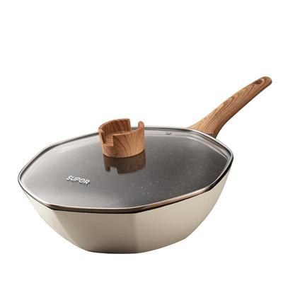 苏泊尔不粘锅家用八角炒菜锅