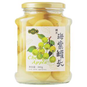 新日期海棠果罐头特产零食酸甜