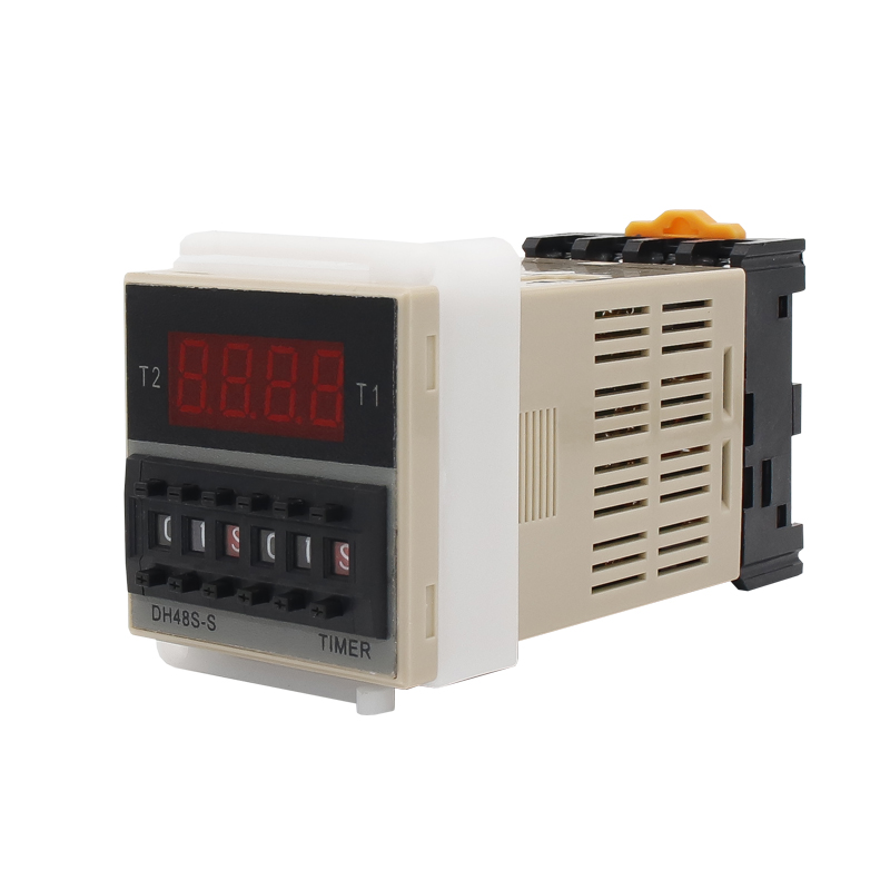 时间继电器220V数显双循环DH48S-S/1Z/2Z通电延时380V定时开关24V