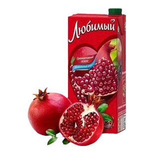 俄罗斯进口果汁原装果味饮料喜爱0添加剂混合橙汁芒果汁950ml