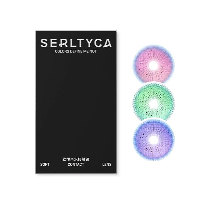【新】serltyca半年抛2片cos美瞳粉紫红彩色隐形眼镜显色女官方