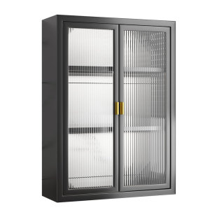 厨房置物柜壁挂式多层小壁柜调料品收纳柜调料瓶储物柜调料置物架