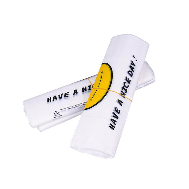 笑脸塑料袋批发加厚手提袋透明方便袋马甲袋超市购物打包背心袋子