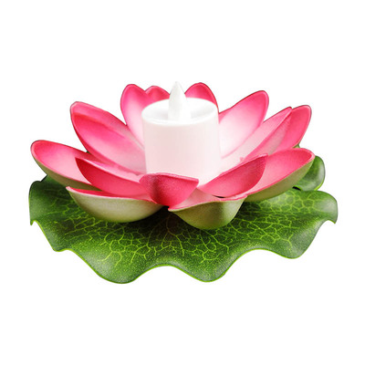 led荷花灯艺尚城莲花灯七彩许愿