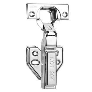 铰链304不锈钢液压阻尼缓冲橱柜配件大全大弯合页衣柜门五金折叠