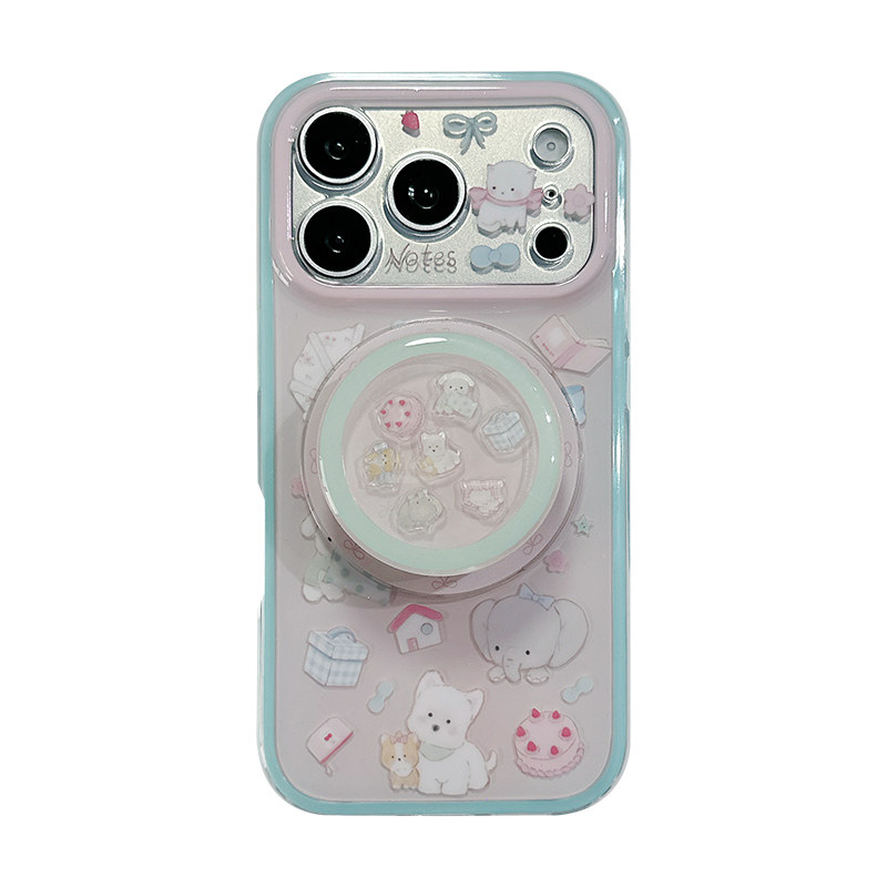 适用于iPhone小众可爱磁吸手机壳
