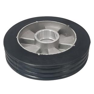 马路切割机轮子 铝质胶质切缝机脚轮 混凝土切机配件行走轮轴承