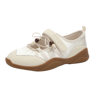 星期六芭蕾舞鞋女2025年新款德训鞋交叉带复古休闲平底玛丽珍女鞋