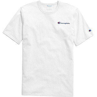 美版Champion冠军夏季潮牌刺绣草写字母男女情侣纯棉短袖t恤现货
