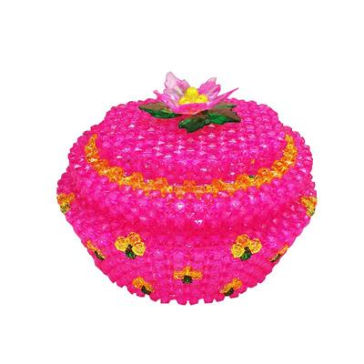 手工串珠四叶草糖果盒果盘家用