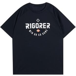 准者宽松运动短袖T恤夏季新款男女篮球训练跑步印花透气速干上衣