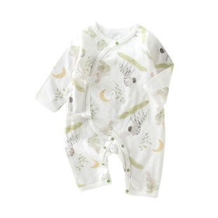 52码新生婴儿衣服夏季初生儿护肚蝴蝶衣薄款0到3月宝宝透气连体衣