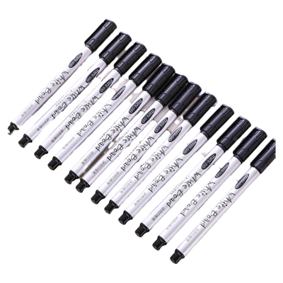 晨光白板笔极细头小号12色套装