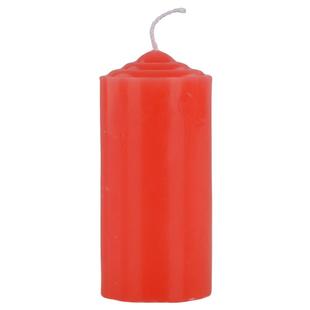 加粗款短小圆柱大号普通家用照明蜡烛实心红色白腊无烟味停电应急