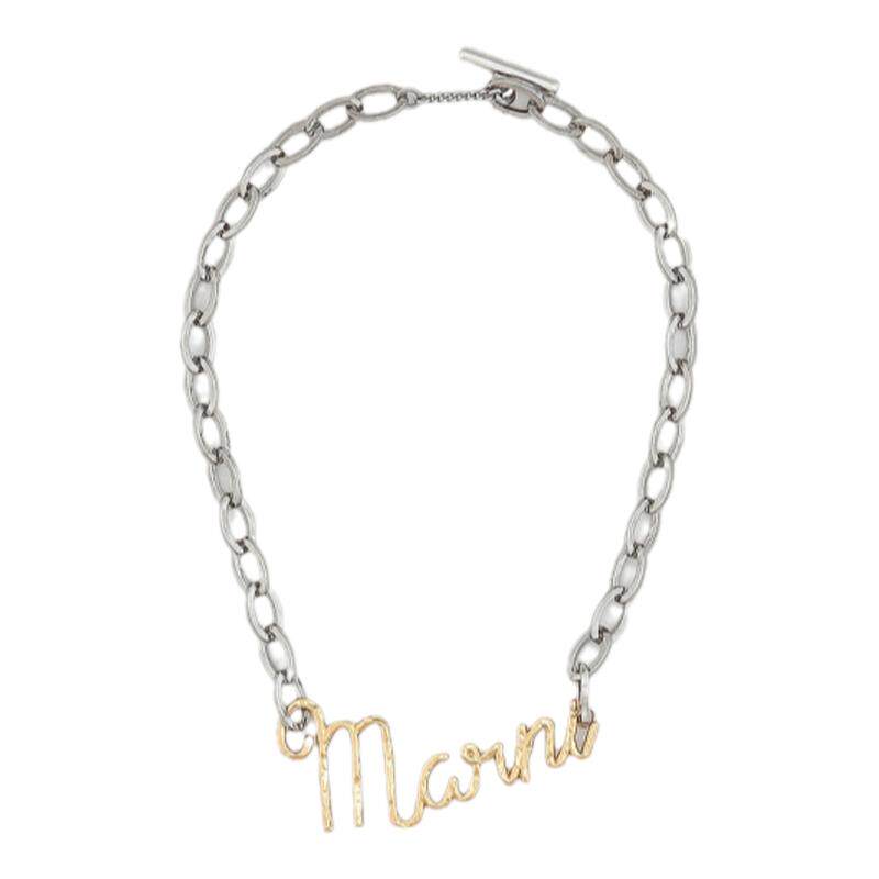 【双十一特享】MARNI 男女双色拼接 MARNI 字母项链