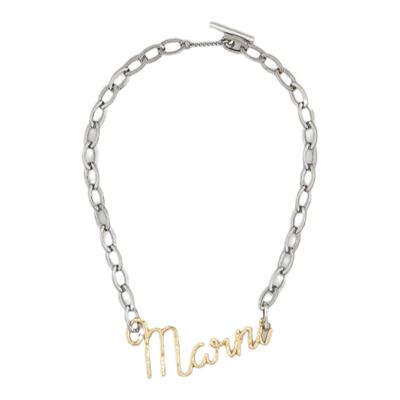 【双十一特享】MARNI 男女双色拼接 MARNI 字母项链
