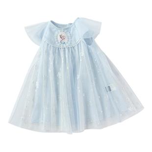 【艾莎IP】巴拉巴拉童装宝宝连衣裙儿童公主裙女童2025夏装裙子甜