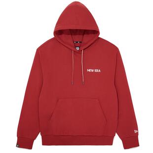 NEW ERA纽亦华【白敬亭同款】26新品运动红色印花上衣连帽卫衣NE