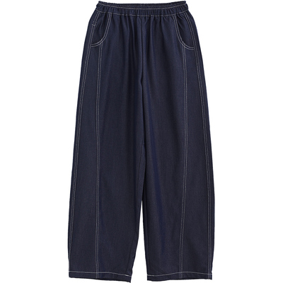 诺诺公主S1N初中生2026夏季新款天丝牛仔裤女薄款阔腿直筒休闲裤