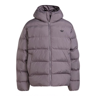 Adidas/阿迪达斯正品三叶草男士休闲连帽保暖梭织耐穿棉服JX4122