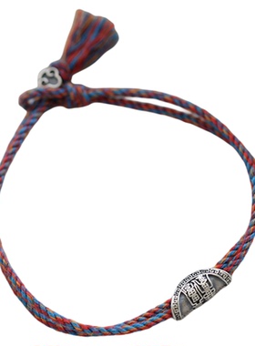 女纯银藏式复古流苏手链