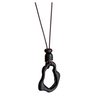 复古新中式花朵镂空蜡绳项链女高级感轻奢百搭毛衣链秋冬挂脖配饰