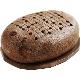 紫砂香炉家用室内养神香薰炉棋盘盘香炉檀香熏香炉办公室禅意摆件