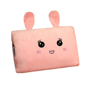 卡通暖手抱枕插手毛绒捂手枕靠垫午睡枕头学生教室宿舍办公室冬天