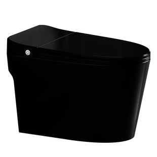 【补贴15％】科众马桶黑色无水压限制脚踢冲水空气能直冲式免插电