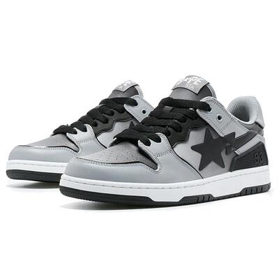 秋冬男鞋BAPE渐变休闲鞋