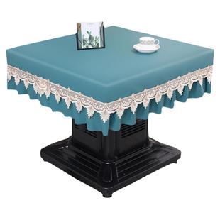 桌布皮罩烤火桌子罩电炉罩免洗防水防油防烫正方形麻将餐桌布皮套