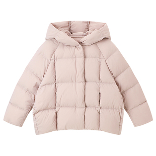 布丁哈鲁童装冬装女童加厚外套2026秋冬新款儿童杜邦三防羽绒服