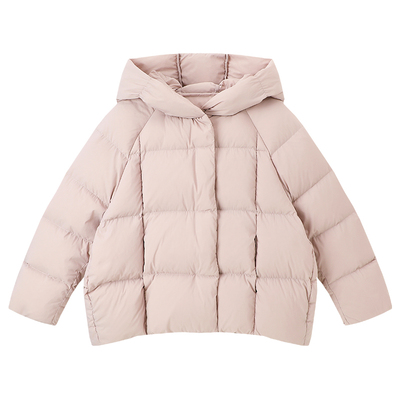 布丁哈鲁童装冬装女童加厚外套2025秋冬新款儿童杜邦三防羽绒服