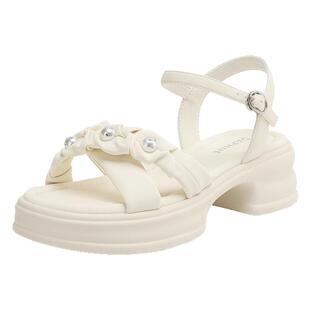 达芙妮厚底凉鞋女款2026新款夏季外穿高跟鞋子不累脚夏天法式女鞋