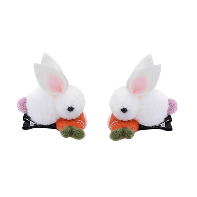 卡通可爱风女孩兔年发卡发夹