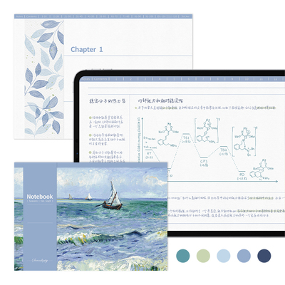 ipad电子手帐康奈尔笔记模板梵高