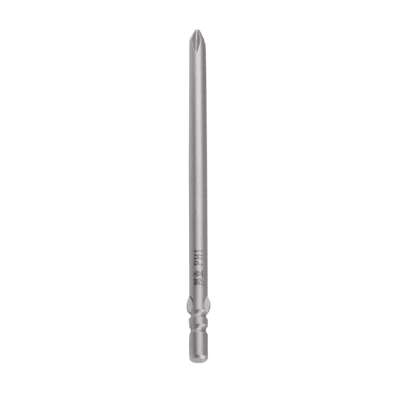 801电批头电动螺丝刀头4C电批嘴强磁十字电批咀5mm60-250MM长钻头
