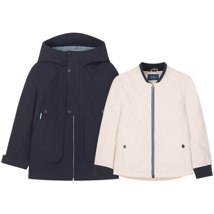 【3合1】水孩儿儿童棉服男童风衣三防秋冬新品女童两件套夹棉外套